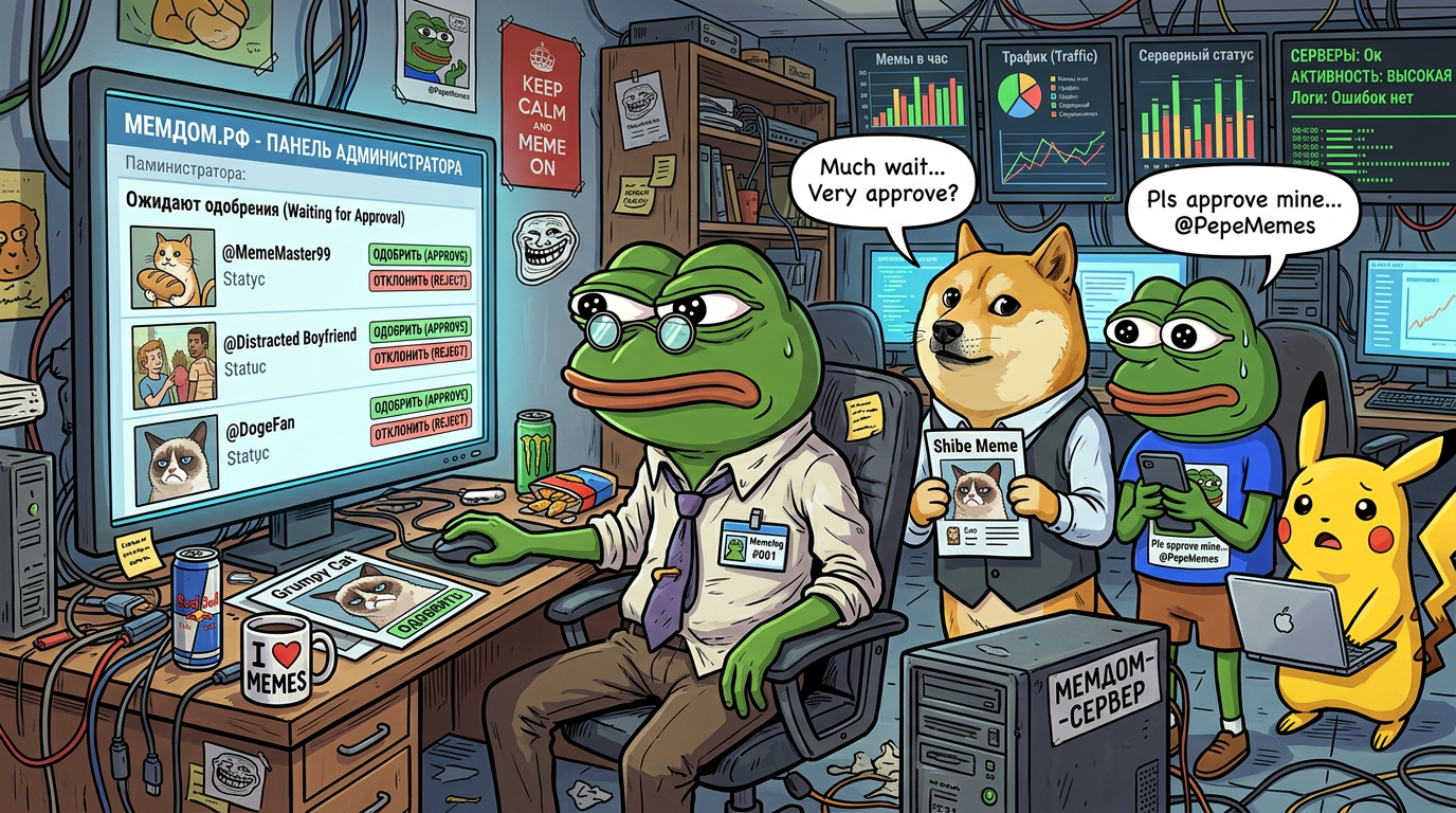 Доктор Мемологии проверяет каждый мем перед публикацией на мемдом.рф