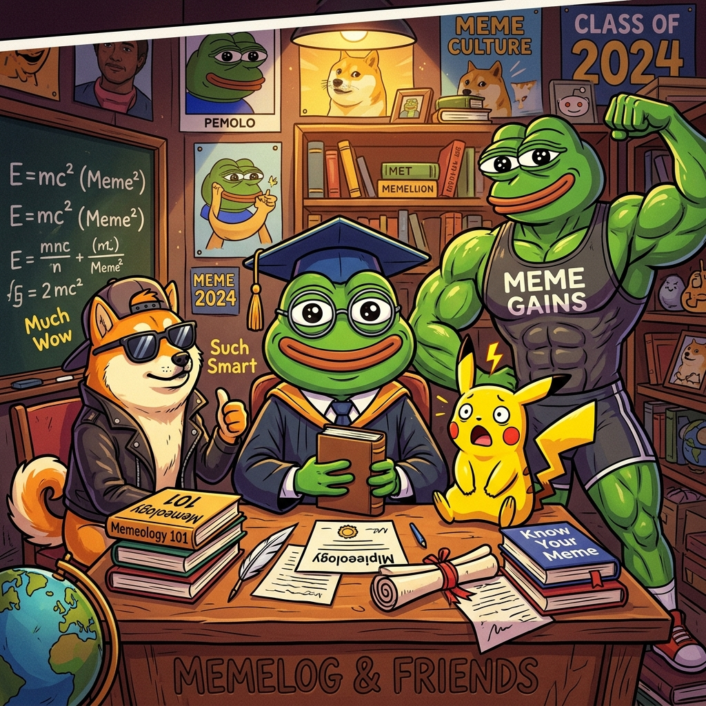 Доктор Мемологии с Doge, Pikachu и Pepe отдыхают от селлерства