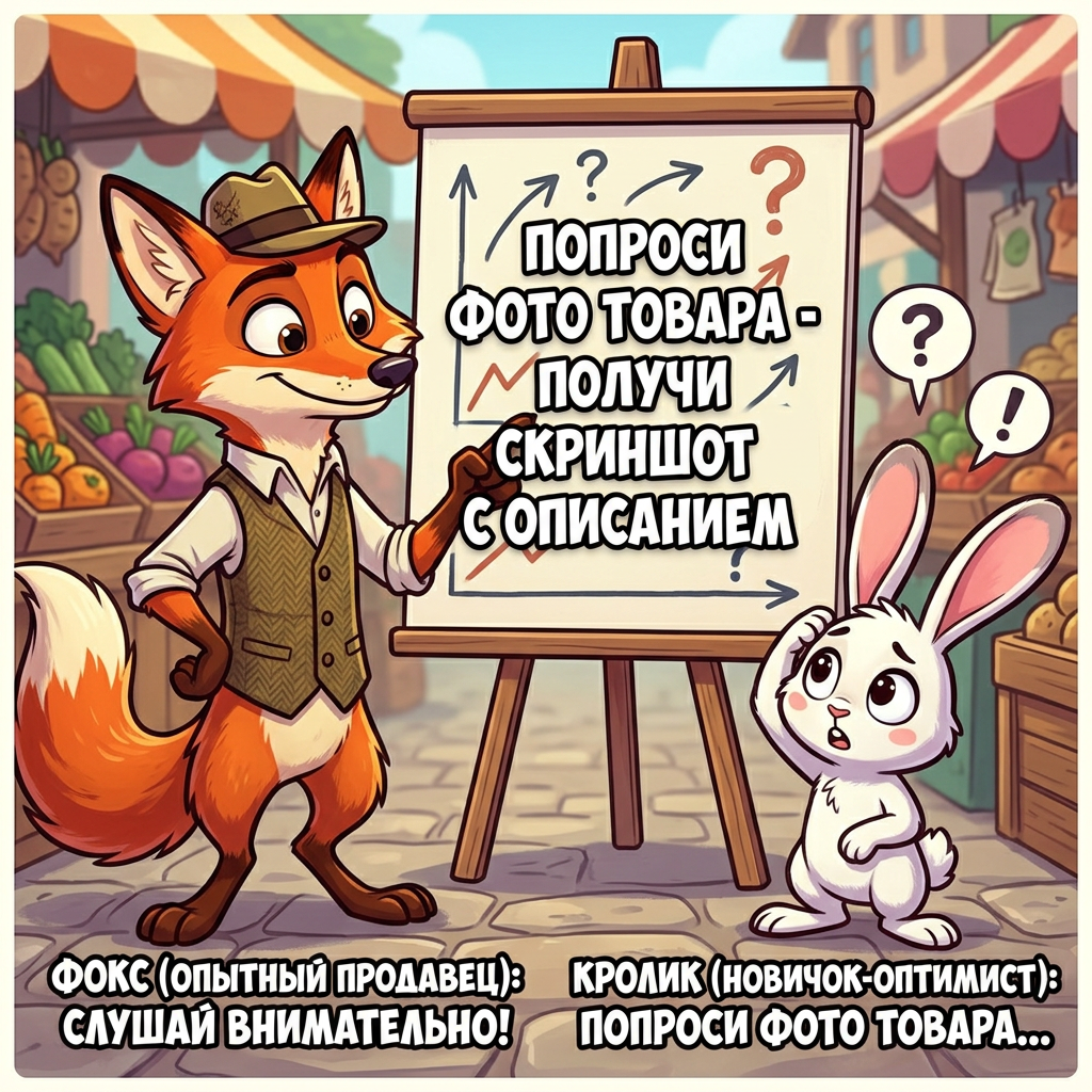 Попроси фото товара - получи скриншот с описанием