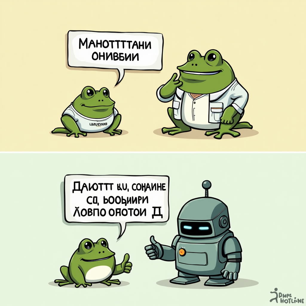 Мемолог не работает один 🙅‍♂️ → Мемолог + Добрый Робот = unstoppable team 🤝🐸🤖 #мемы #команда