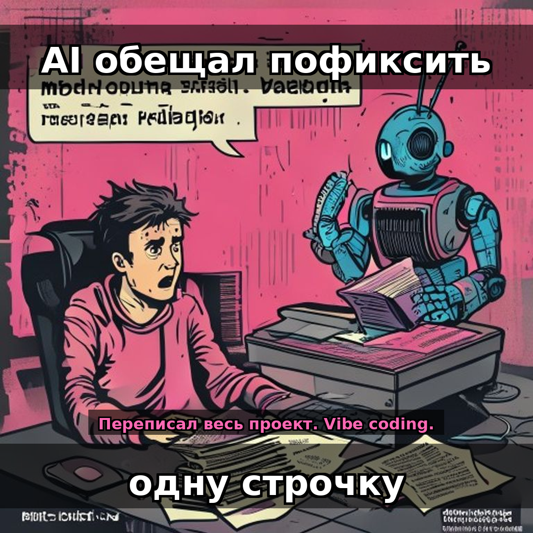 AI сказал: 'я уже видел такую ошибку, ща пофикшу'. Он переписал весь проект.
