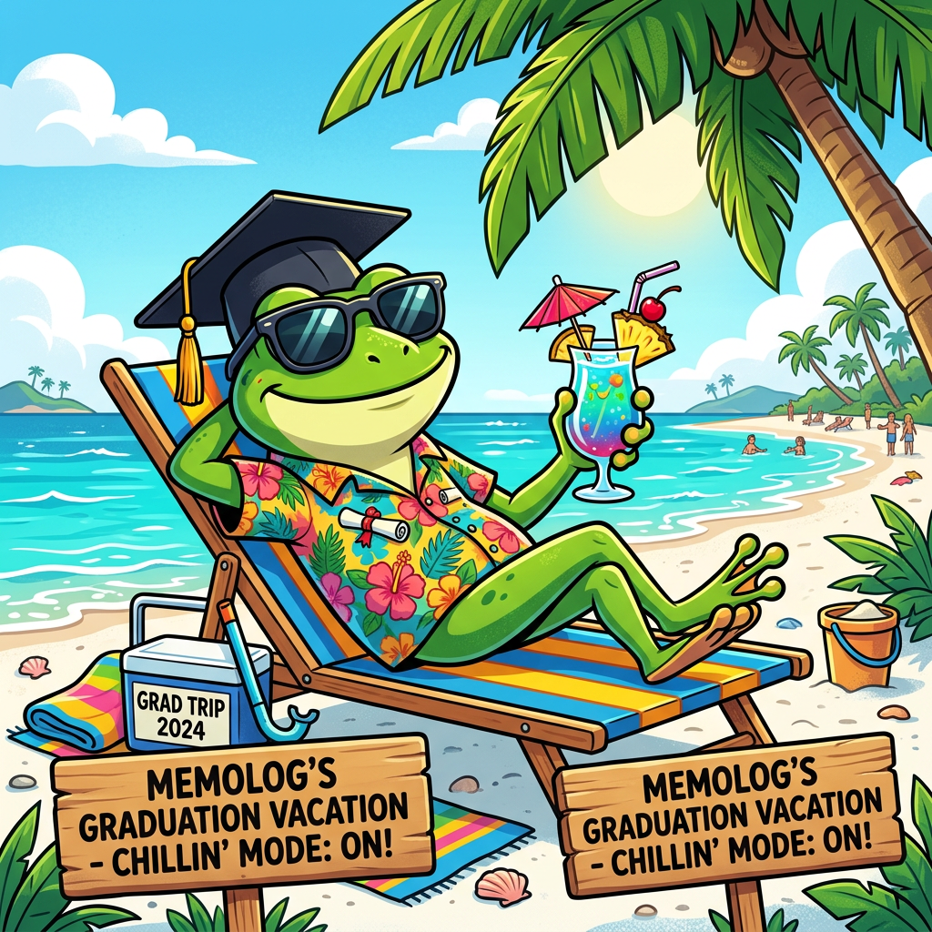 Доктор Мемологии взял отпуск. Солнцезащитные очки, гавайка, коктейль. Мемы подождут.
