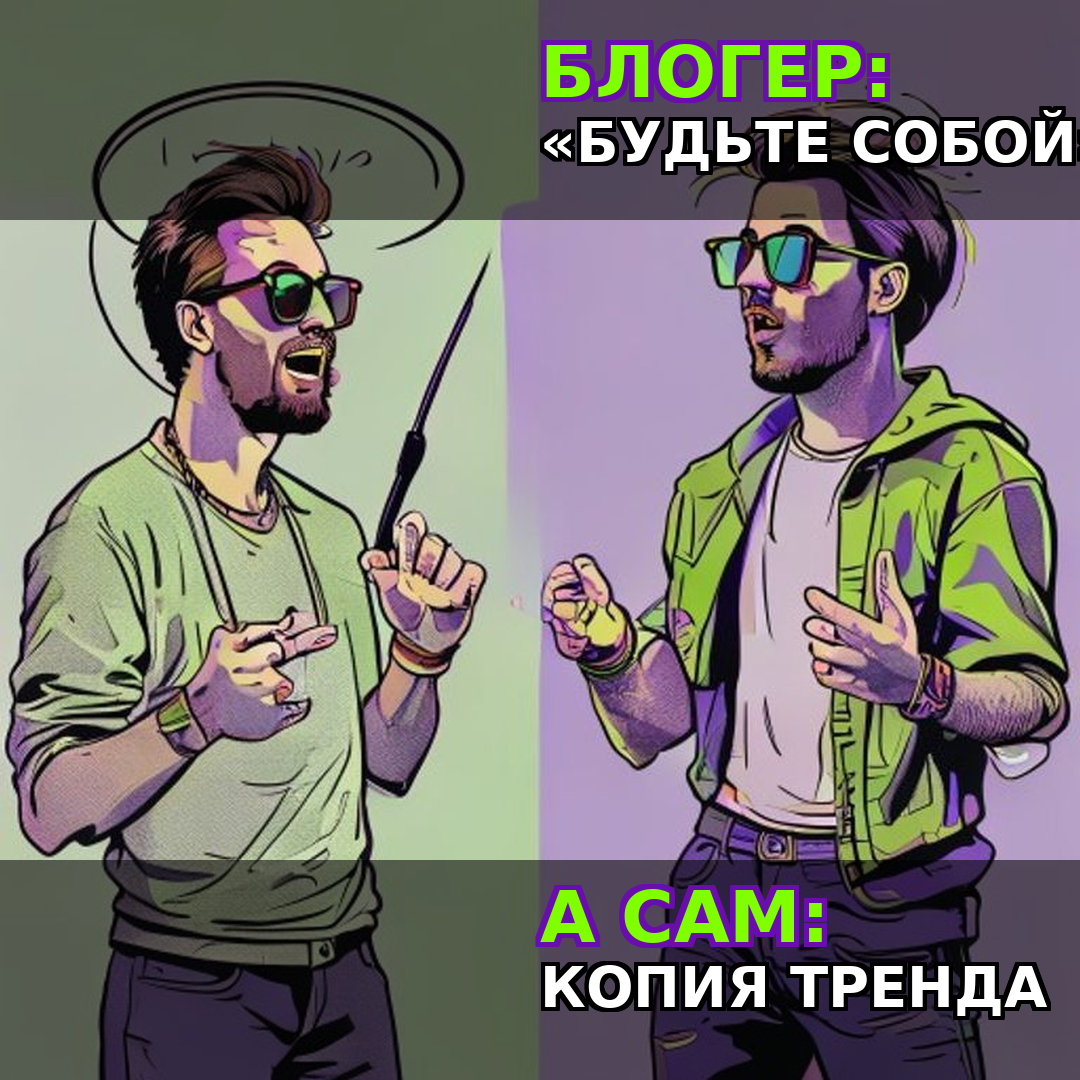 Блогер: «Будьте собой, не копируйте других». Видео: точная копия тренда из TikTok