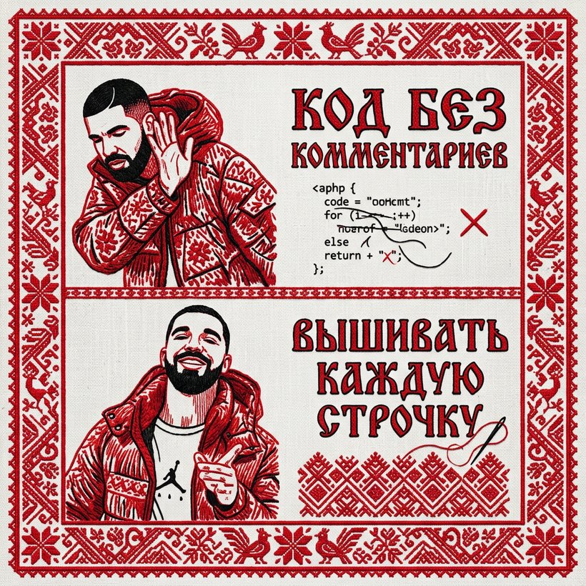 Vibe coding meets folk embroidery. Настоящий перфекционизм! 🎓